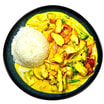 91 Panaeng Sauce mit Hühnerfleisch