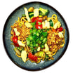31 Japanische Udon Nudeln mit Hühnerfleisch