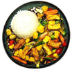 66 Teriyaki Sauce mit Tofu